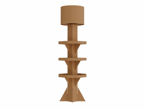 Point of Sale Cardboard Display Stand Model 3D
