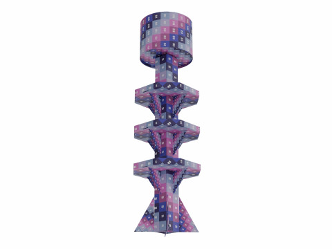 Point of Sale Cardboard Display Stand Model 3D