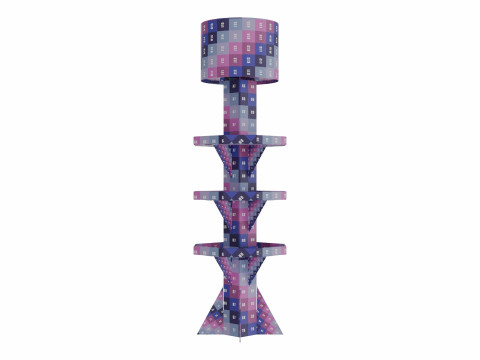 Point of Sale Cardboard Display Stand Model 3D