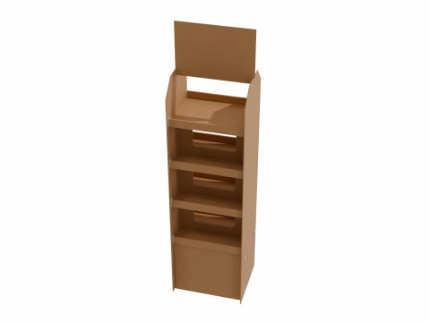Point of Sale Cardboard Display Stand 3D 모델