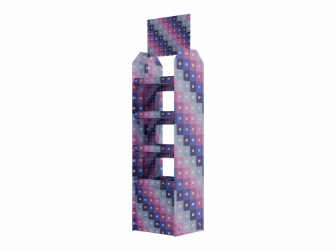 Point of Sale Cardboard Display Stand 3D 모델