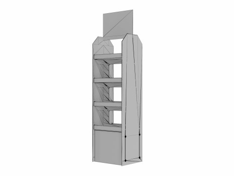 Point of Sale Cardboard Display Stand 3D 모델