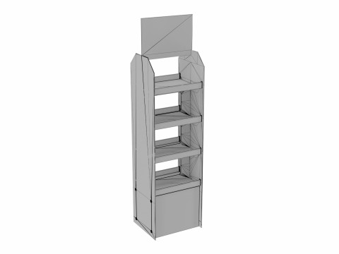 Point of Sale Cardboard Display Stand 3D 모델