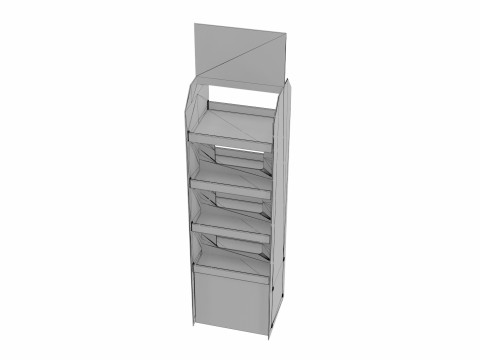 Point of Sale Cardboard Display Stand 3D 모델