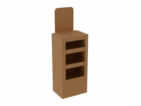 Point of Sale Cardboard Display Stand 3D Model