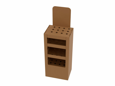 Point of Sale Cardboard Display Stand 3D Model