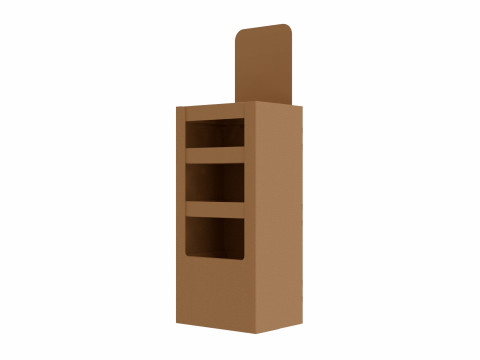 Point of Sale Cardboard Display Stand 3D Model