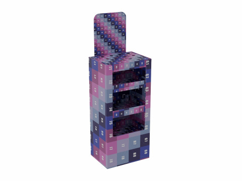 Point of Sale Cardboard Display Stand 3D Model