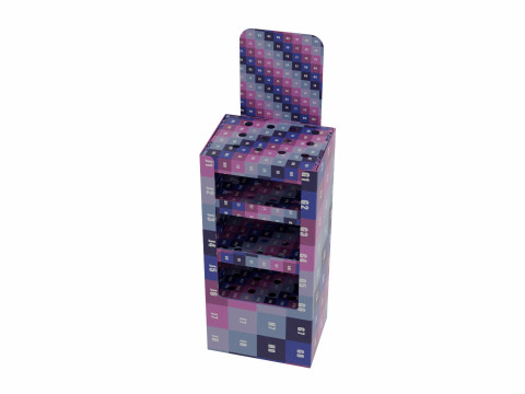 Point of Sale Cardboard Display Stand 3D Model