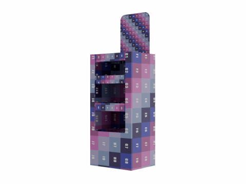 Point of Sale Cardboard Display Stand 3D Model