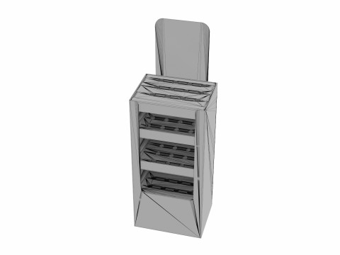 Point of Sale Cardboard Display Stand 3D Model