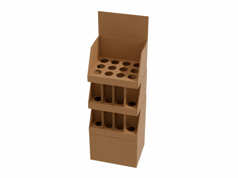 Point of Sale Cardboard Display Stand Modelo 3D