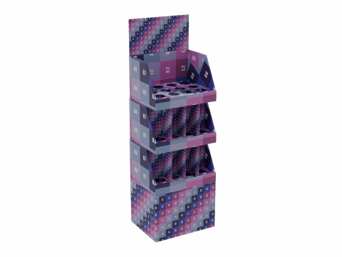 Point of Sale Cardboard Display Stand Modelo 3D