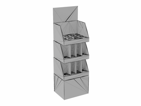 Point of Sale Cardboard Display Stand Modelo 3D