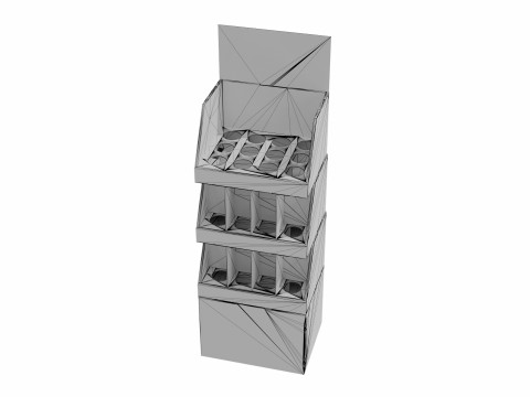 Point of Sale Cardboard Display Stand Modelo 3D