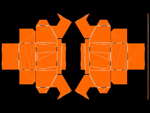 POS 段ボールディスプレイスタンド 3Dモデル