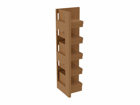Point of Sale Cardboard Display Stand Model 3D