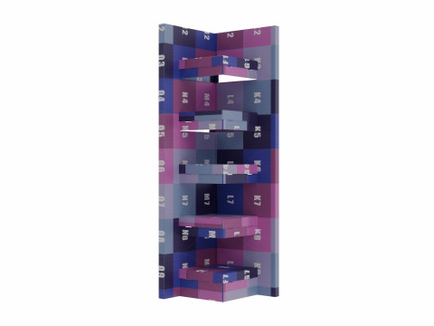 Point of Sale Cardboard Display Stand Model 3D