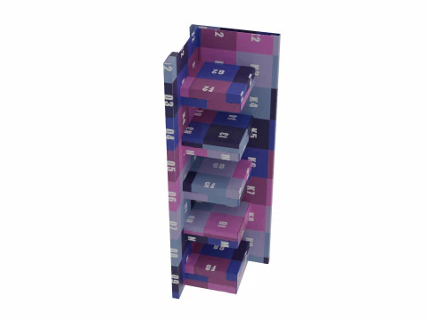 Point of Sale Cardboard Display Stand 3D Model