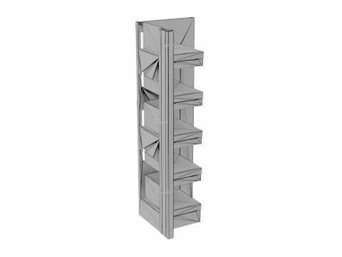 Point of Sale Cardboard Display Stand Model 3D