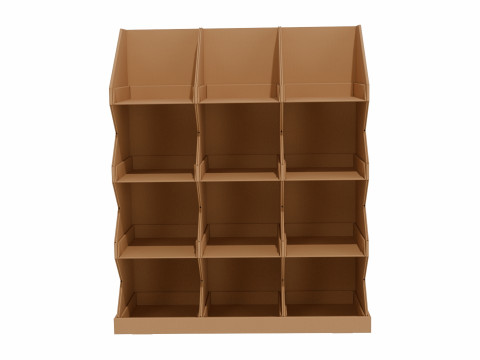 Point of Sale Cardboard Display Stand 3D मॉडल