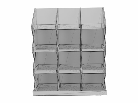 Point of Sale Cardboard Display Stand 3D मॉडल