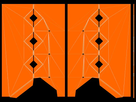 POS 段ボールディスプレイスタンド 3Dモデル