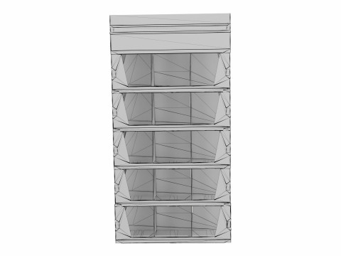 Point of Sale Cardboard Display Stand 3D Model