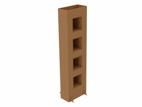 Point of Sale Cardboard Display Stand Model 3D