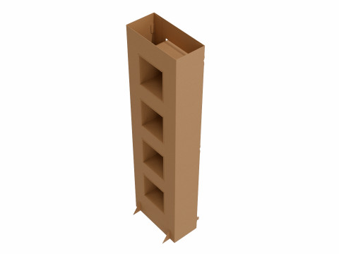 Point of Sale Cardboard Display Stand Modelo 3D