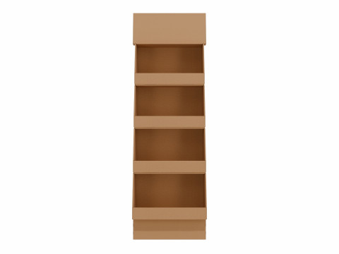 Point of Sale Cardboard Display Stand Model 3D