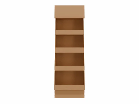 Point of Sale Cardboard Display Stand 3D Model