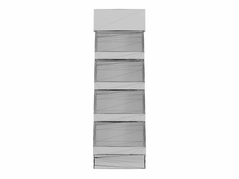 Point of Sale Cardboard Display Stand 3D Model