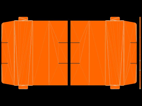 Point of Sale Cardboard Display Stand 3D Model