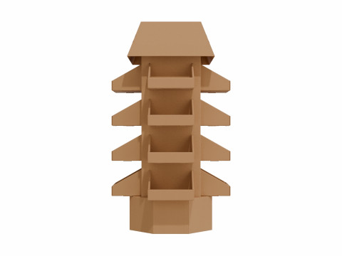 Point of Sale Cardboard Display Stand Model 3D