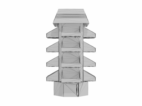 Point of Sale Cardboard Display Stand Model 3D