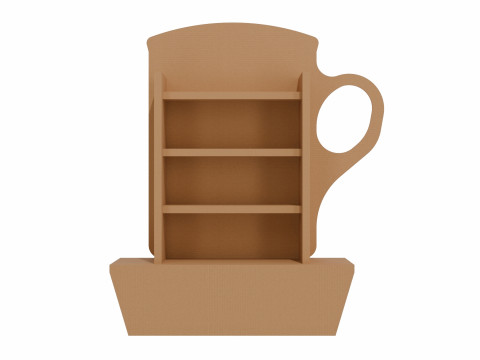 Point of Sale Cardboard Display Stand 3D 모델