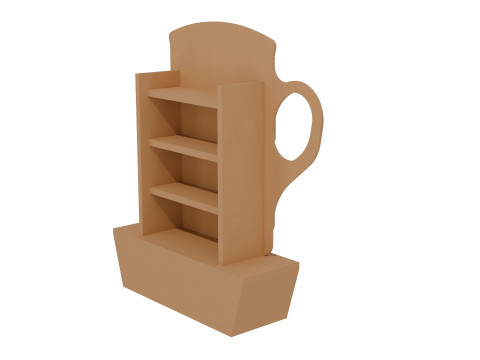 Point of Sale Cardboard Display Stand 3D 모델