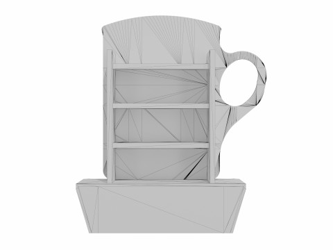 Point of Sale Cardboard Display Stand 3D 모델