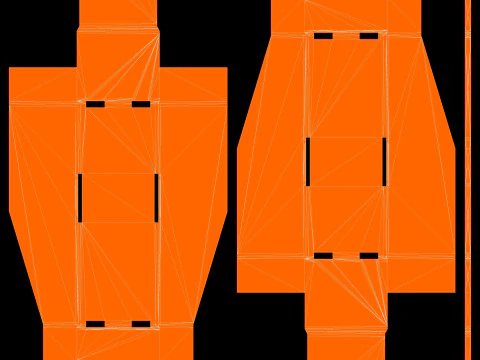 Pr&eacute;sentoir en carton pour point de vente Modèle 3D