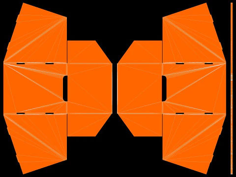 Pr&eacute;sentoir en carton pour point de vente Modèle 3D