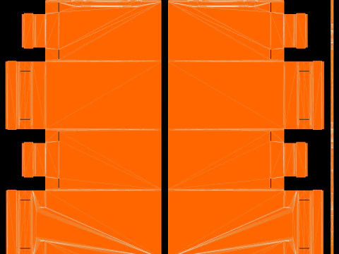 Pr&eacute;sentoir en carton pour point de vente Modèle 3D