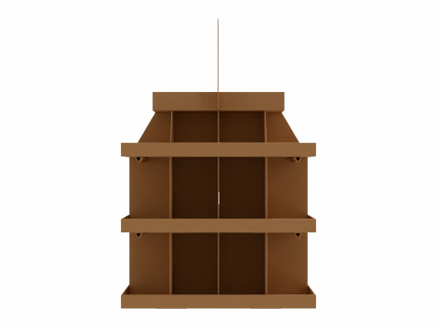 Point of Sale Cardboard Display Stand Modelo 3D