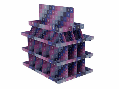 Point of Sale Cardboard Display Stand Modelo 3D
