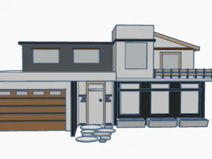 modern house 3D Model