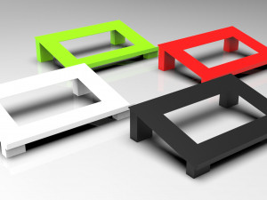 laptop stand 3D 打印模型