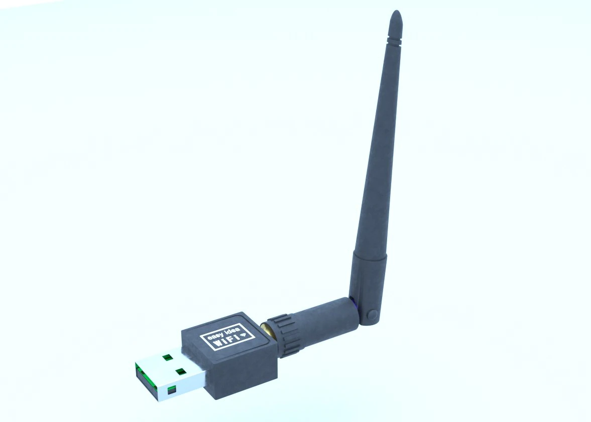 usb wi-fi Modelo 3D .c4d .max .obj .3ds .fbx .stl .blend 