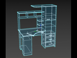 computer table by vkw Model 3D