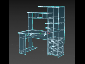 computer table by vkw Model 3D