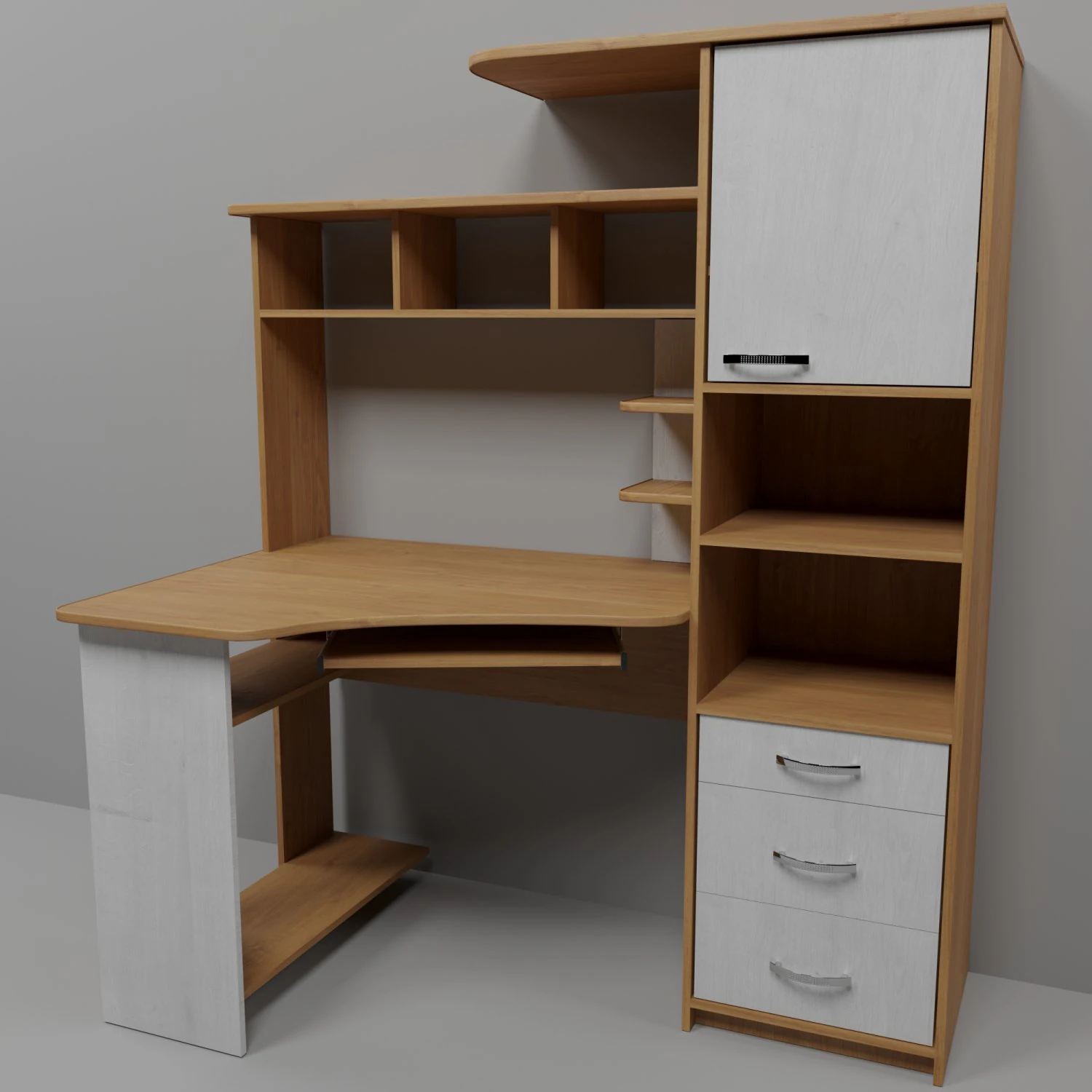 computer table by vkw 3D Model .c4d .max .obj .3ds .fbx .stl .blend 